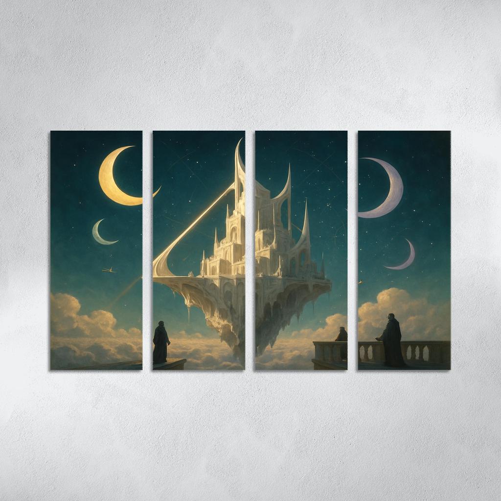 Citadel Of The Sundial Moons oil paintings frame