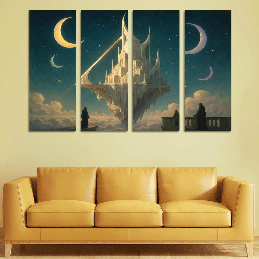 Citadel Of The Sundial Moons oil paintings frame