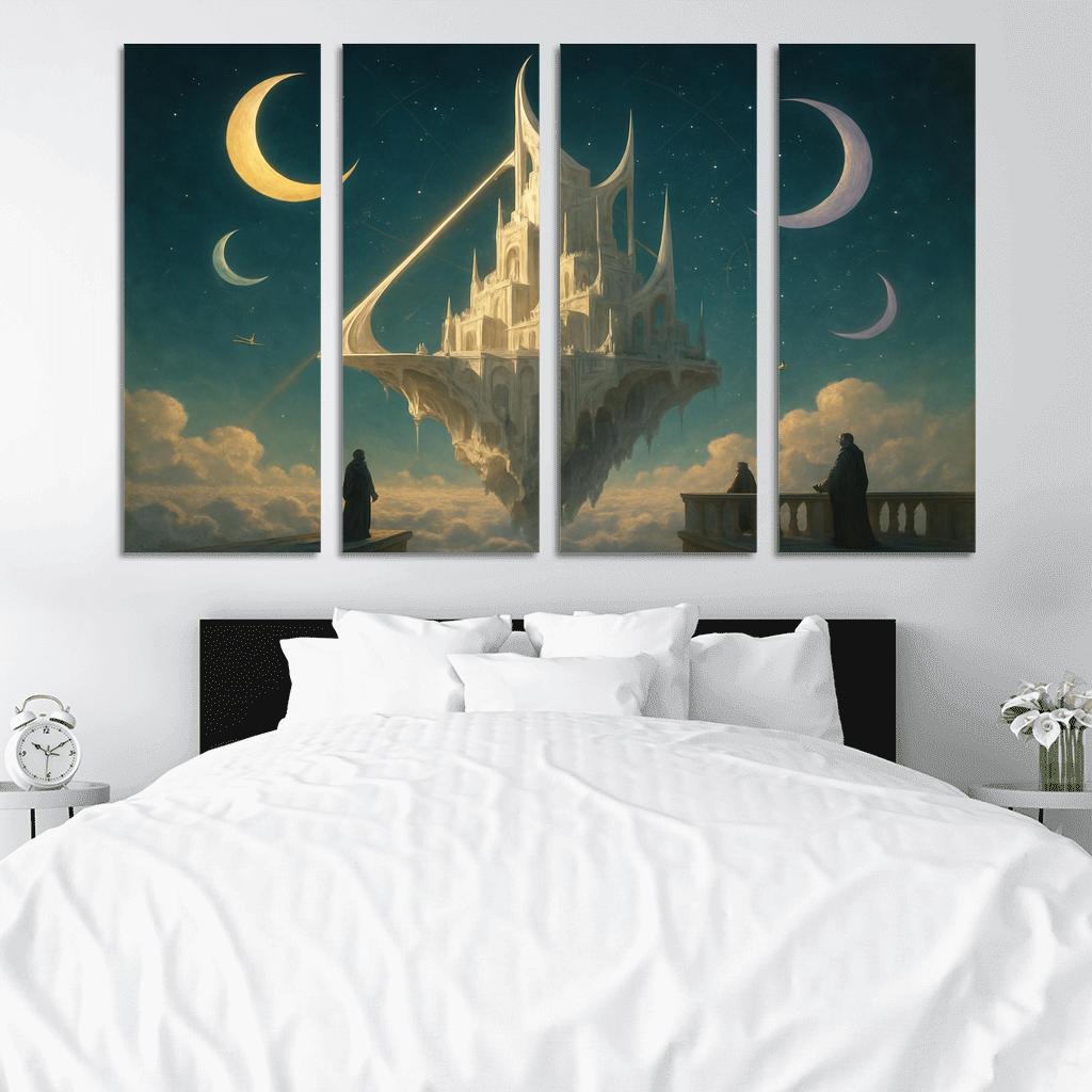 Citadel Of The Sundial Moons oil paintings frame