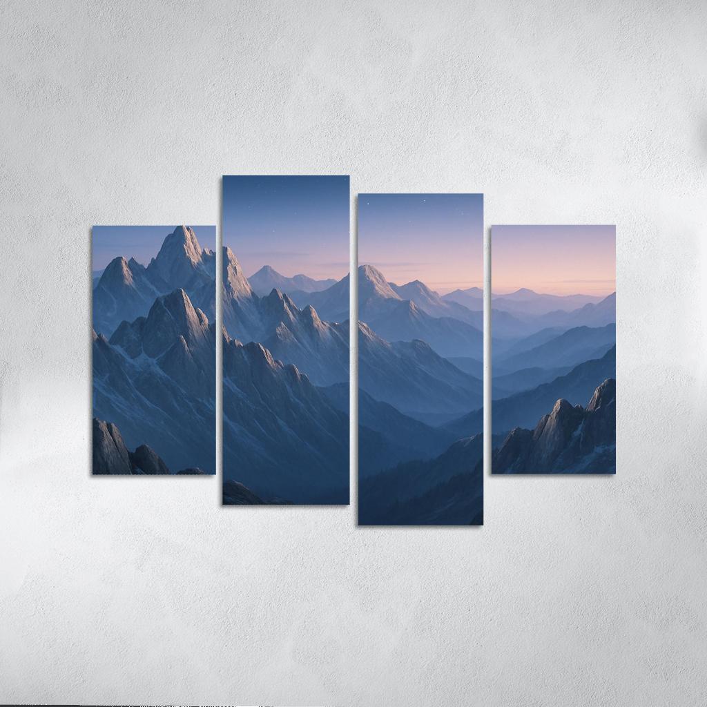 Celestial Dawn Over Frosted Granite Range wall decor