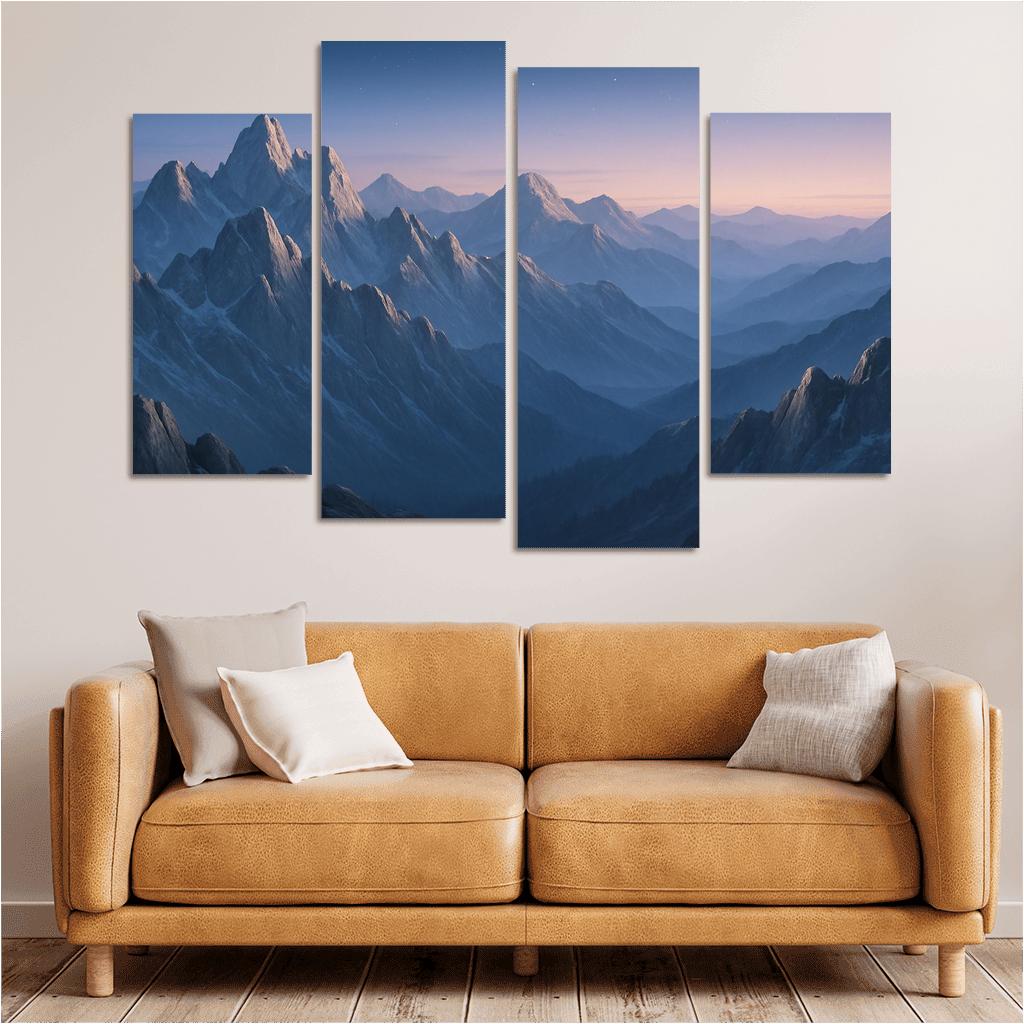 Celestial Dawn Over Frosted Granite Range wall decor
