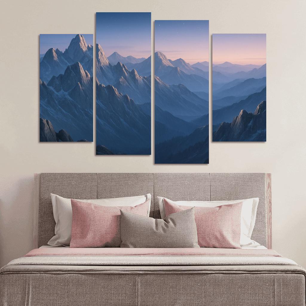 Celestial Dawn Over Frosted Granite Range wall decor