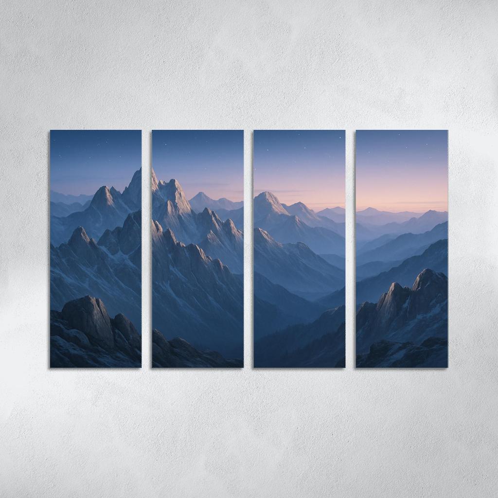 Celestial Dawn Over Frosted Granite Range wall decor