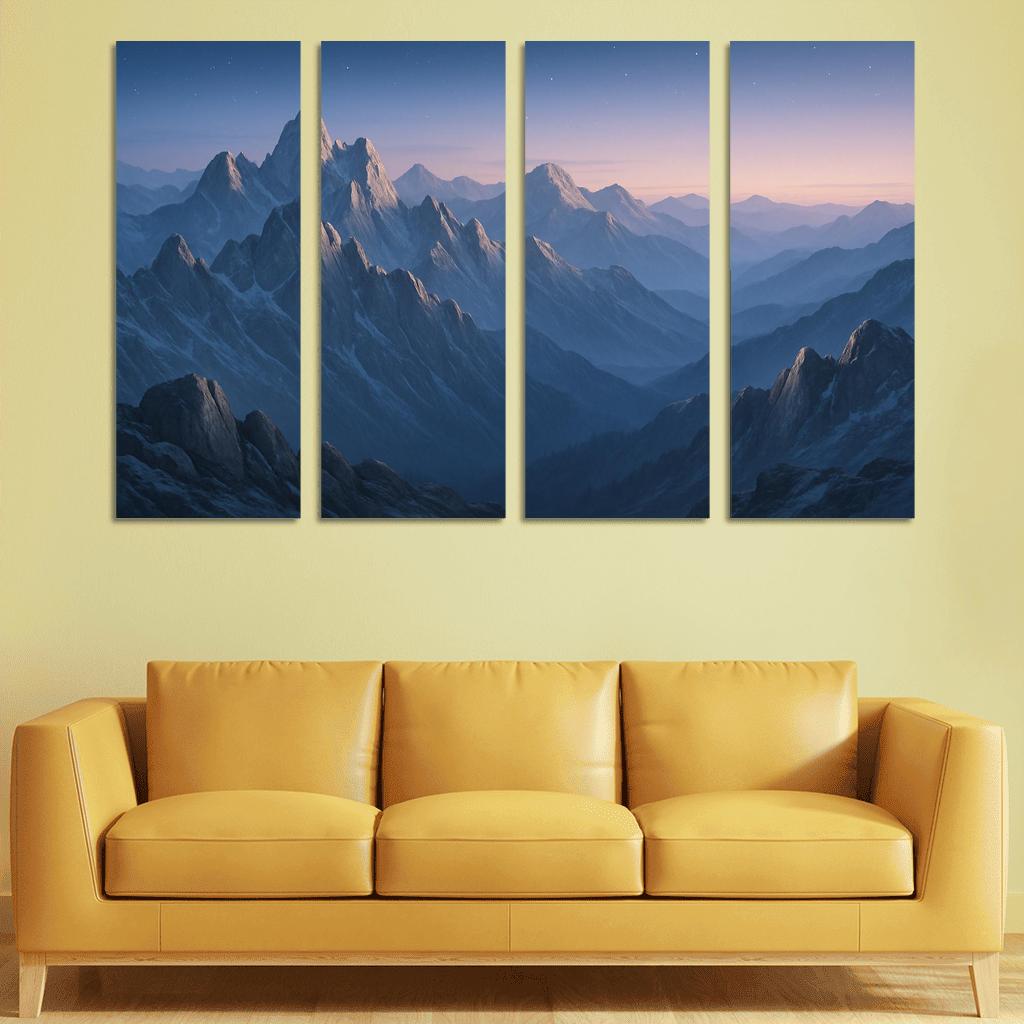 Celestial Dawn Over Frosted Granite Range wall decor