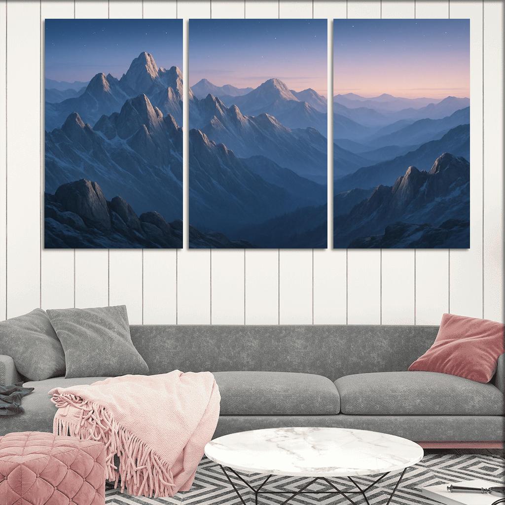 Celestial Dawn Over Frosted Granite Range wall decor