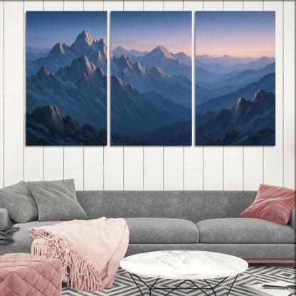 Celestial Dawn Over Frosted Granite Range wall decor