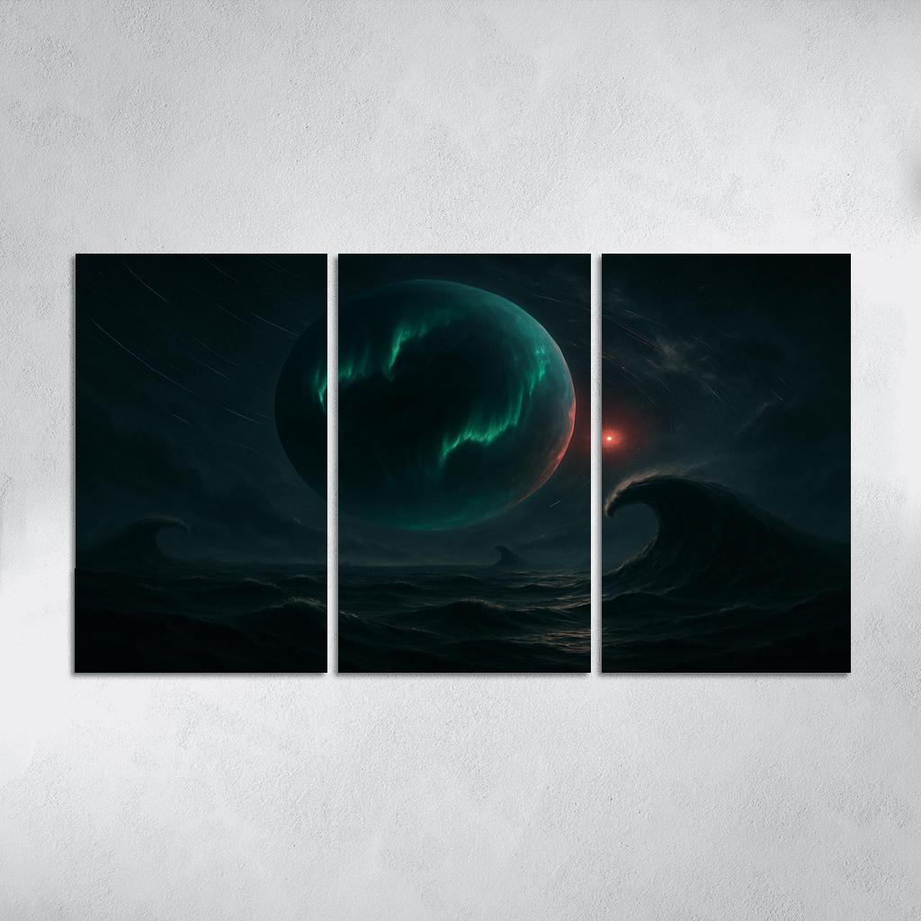 Tidal Skies Of A Rogue Ocean World oil paintings frame