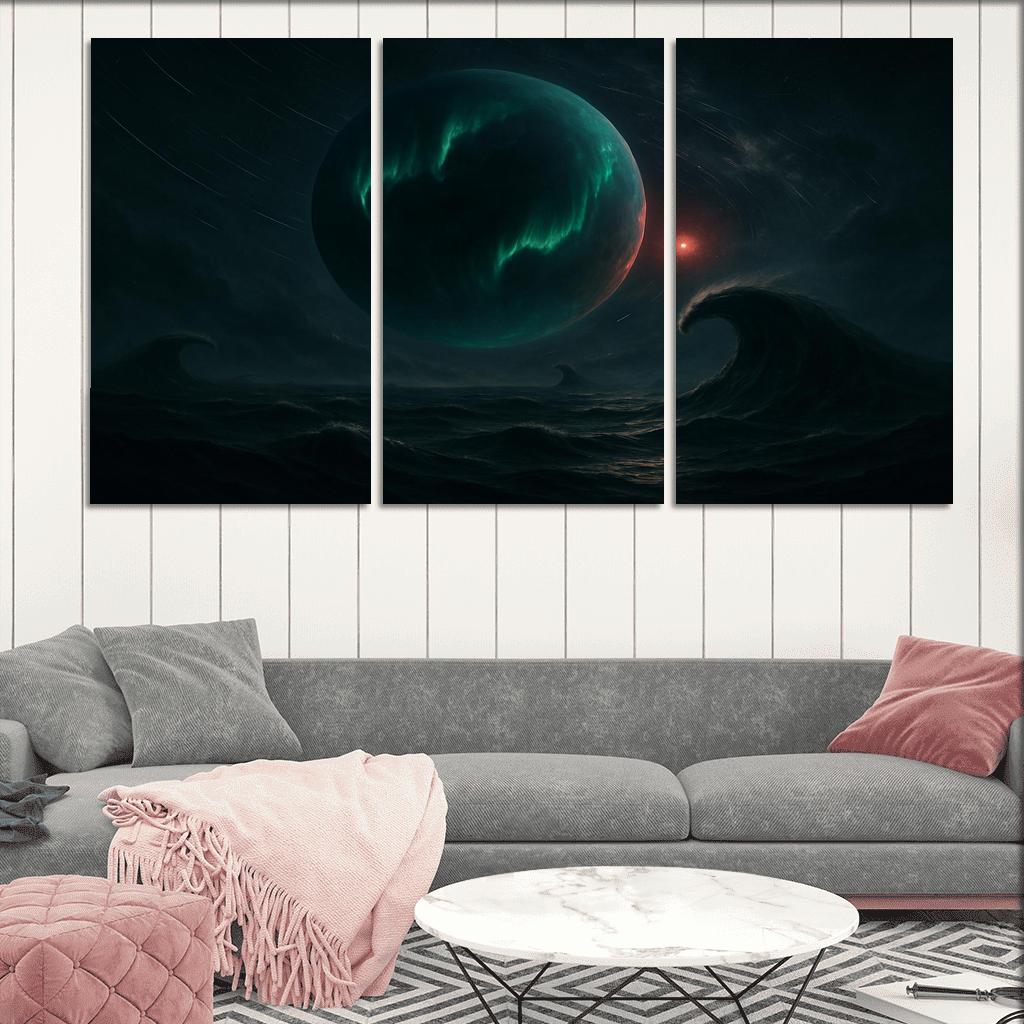 Tidal Skies Of A Rogue Ocean World oil paintings frame