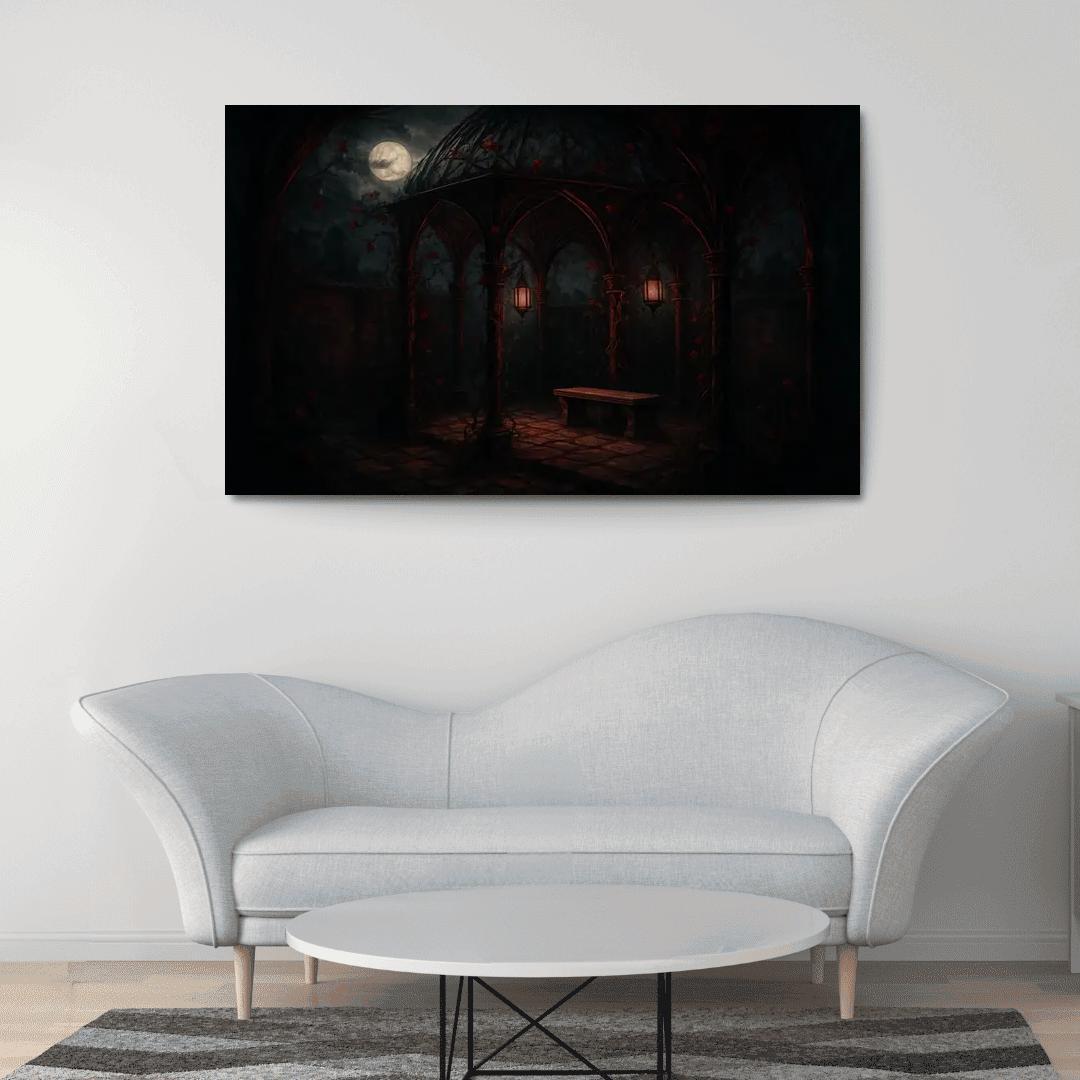 Crimson Thorn Garden Pavilion art trends
