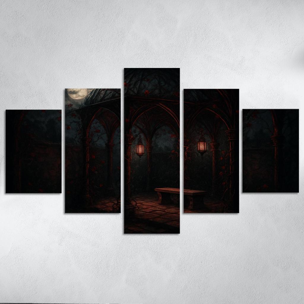 Crimson Thorn Garden Pavilion art trends