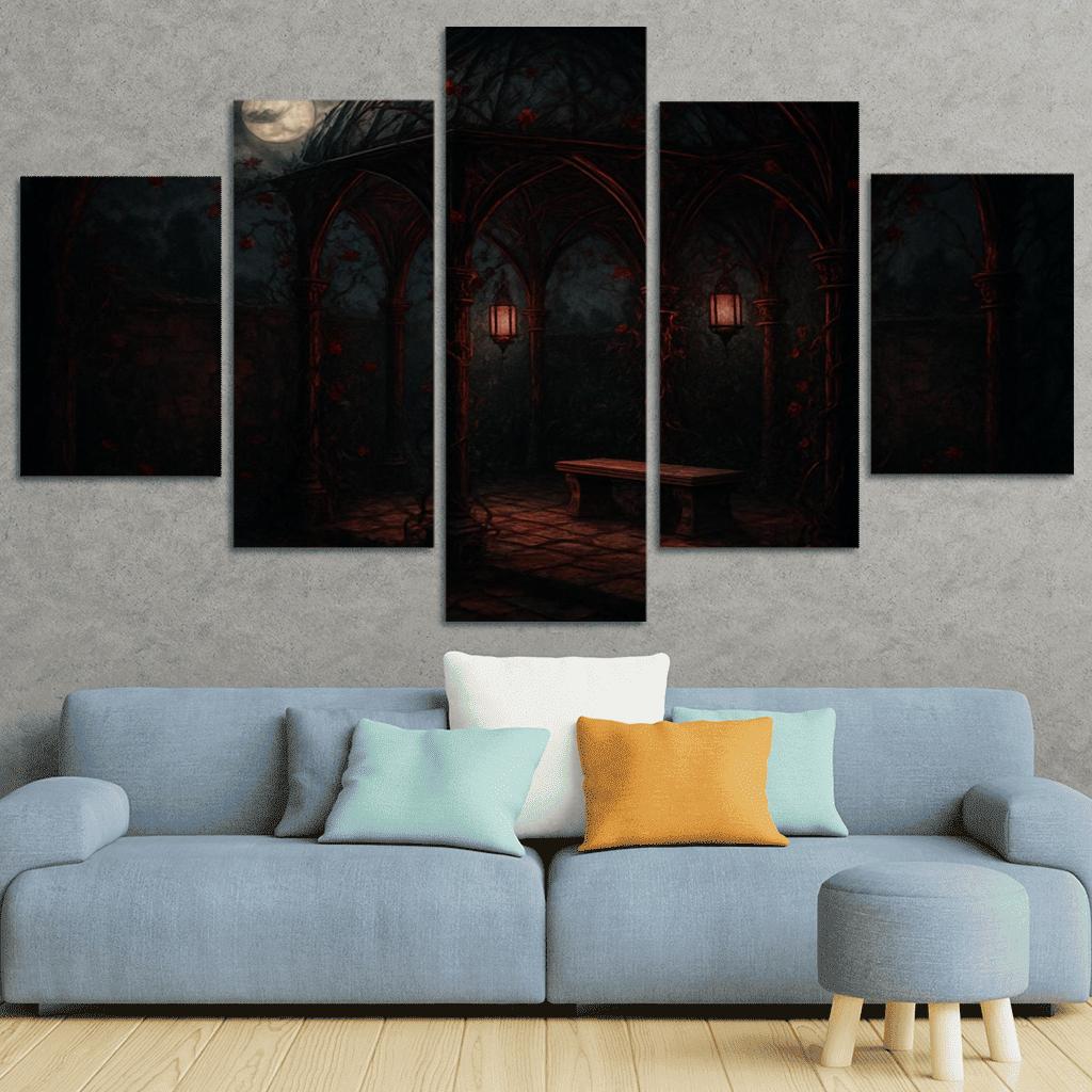 Crimson Thorn Garden Pavilion art trends