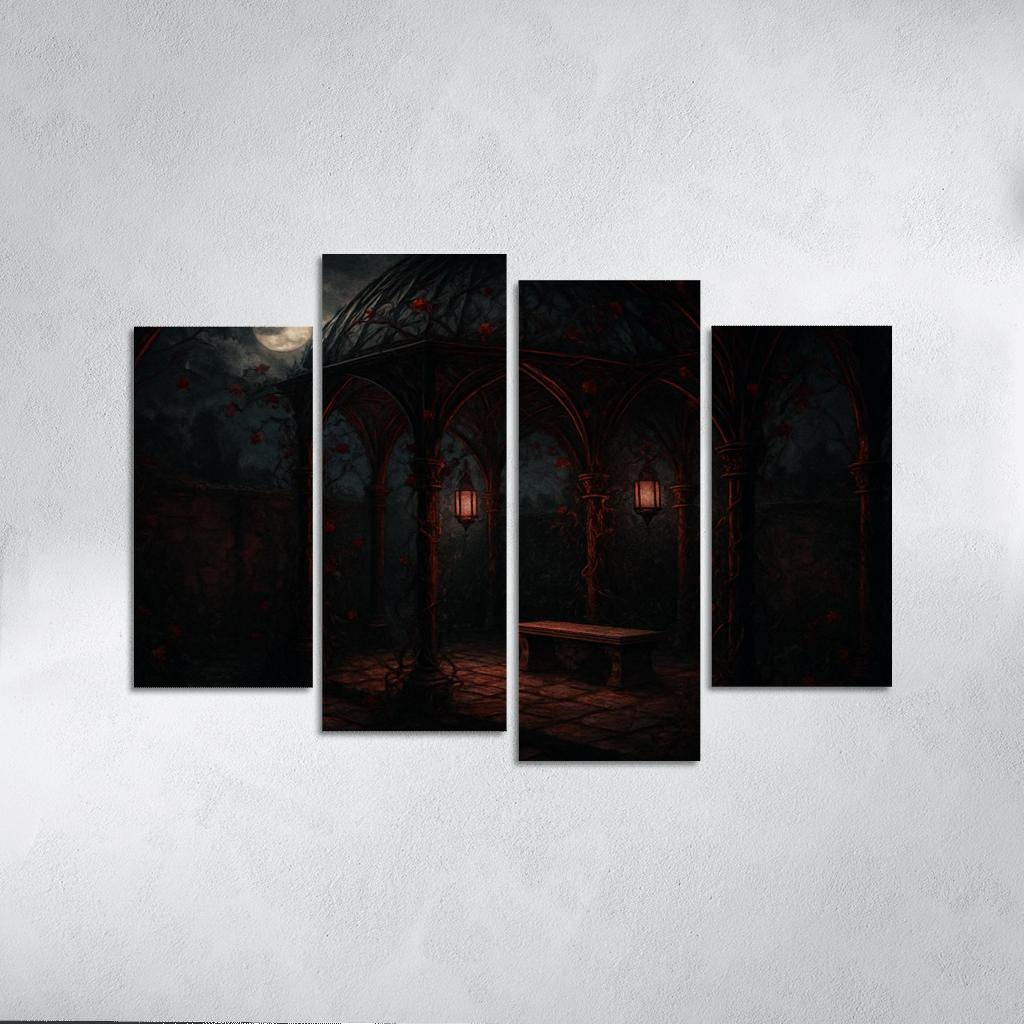 Crimson Thorn Garden Pavilion art trends