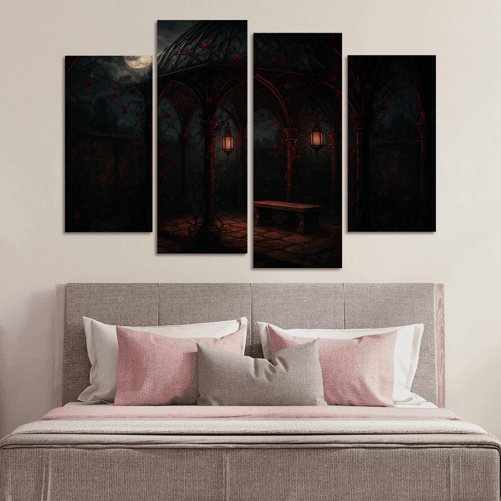 Crimson Thorn Garden Pavilion art trends