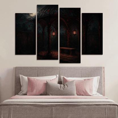 Crimson Thorn Garden Pavilion art trends