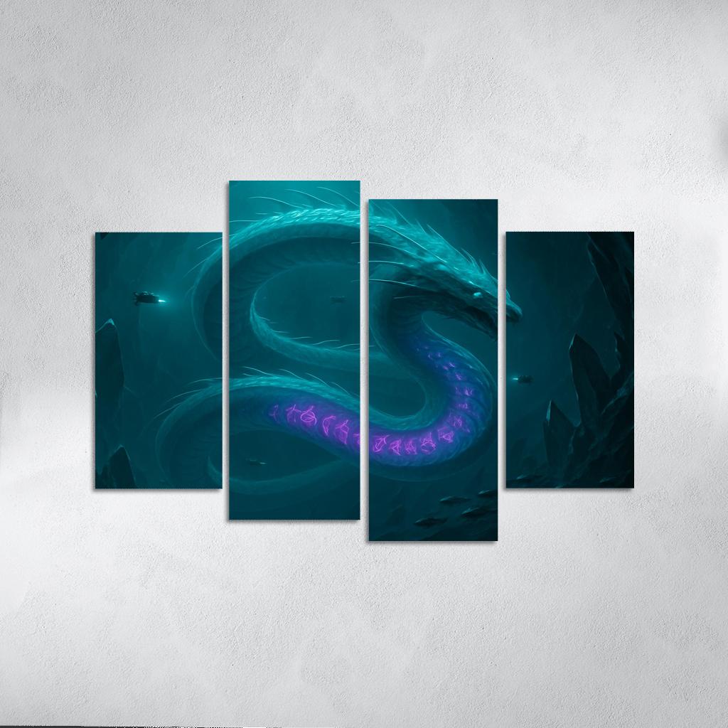 Bioluminescent Leviathan Of The Glass Trench decor