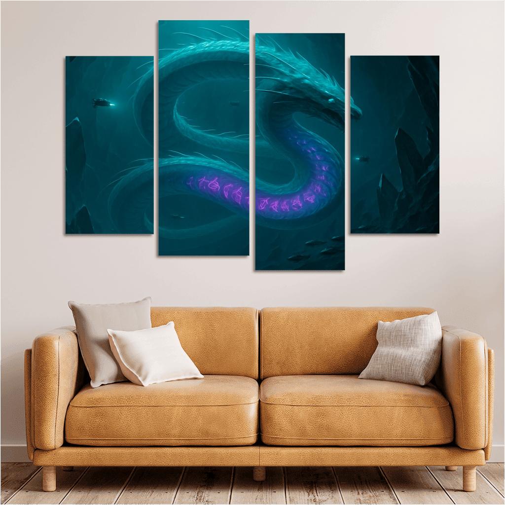 Bioluminescent Leviathan Of The Glass Trench decor