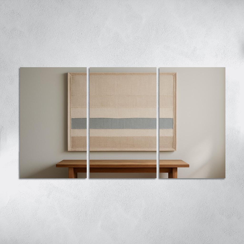 Textured Linen Horizon Panel abstract paintings frame