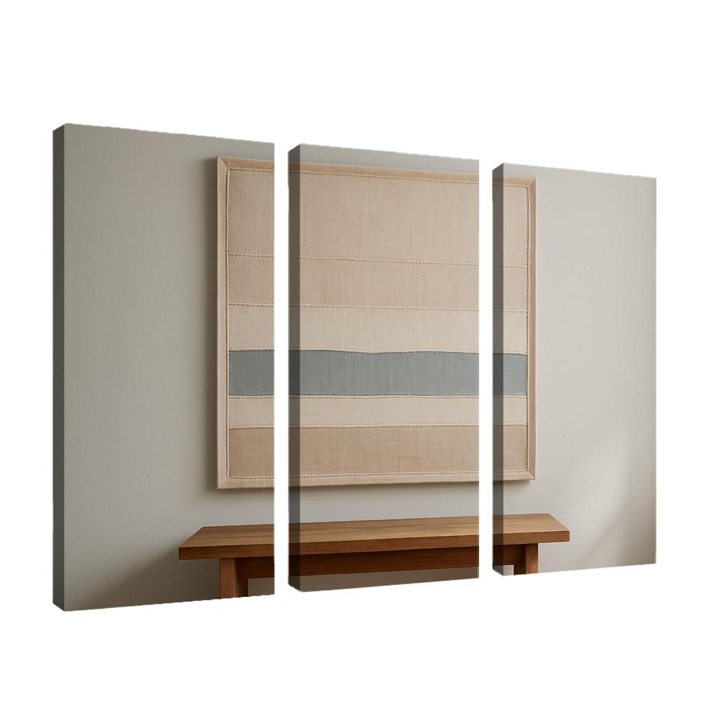 Textured Linen Horizon Panel abstract paintings frame