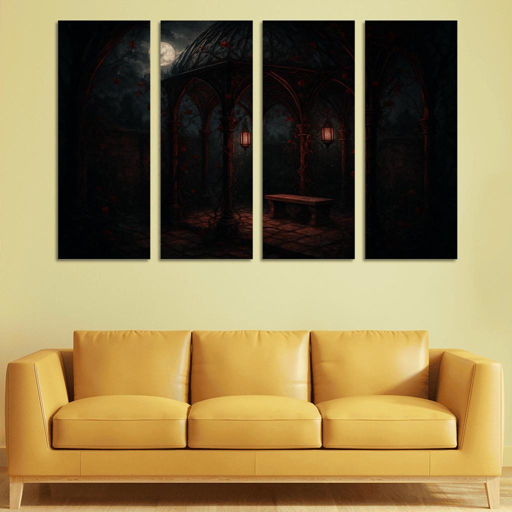 Crimson Thorn Garden Pavilion art trends