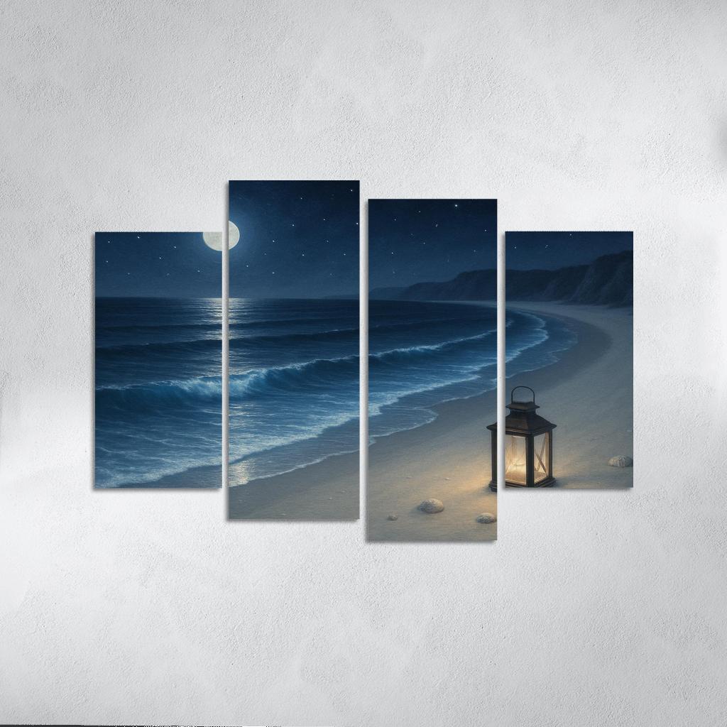 Moonlit Pearl Shore wall decor