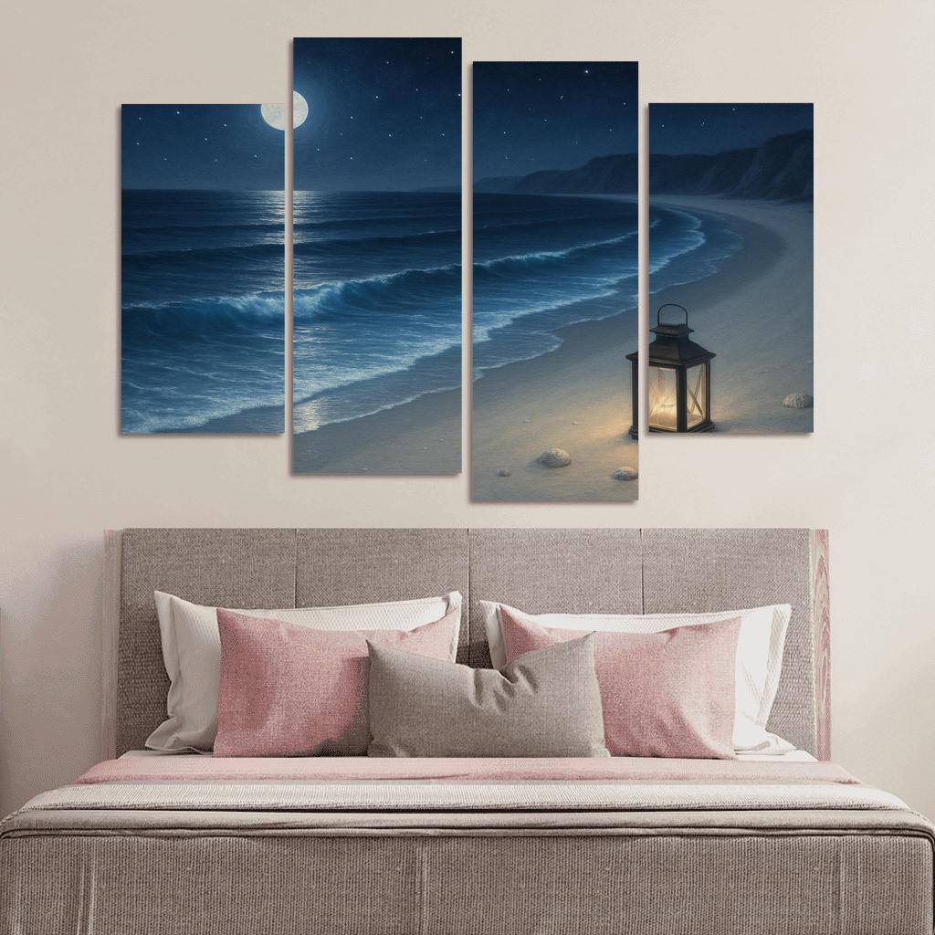 Moonlit Pearl Shore wall decor