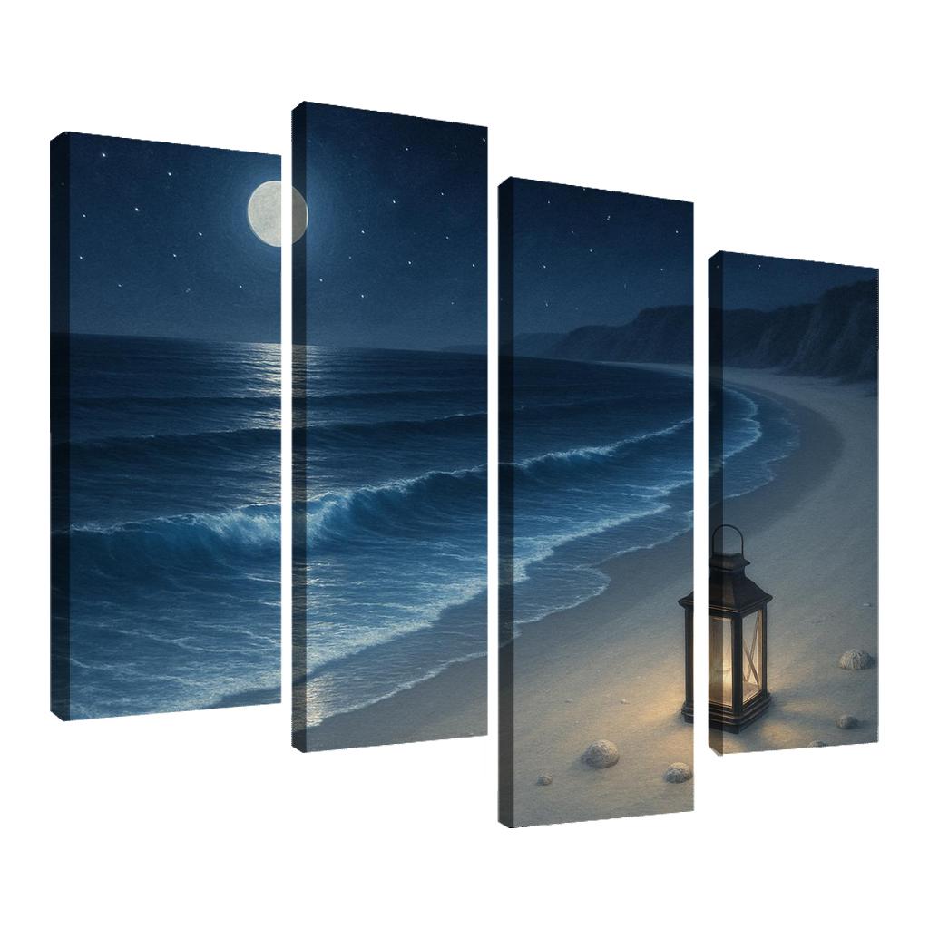 Moonlit Pearl Shore wall decor