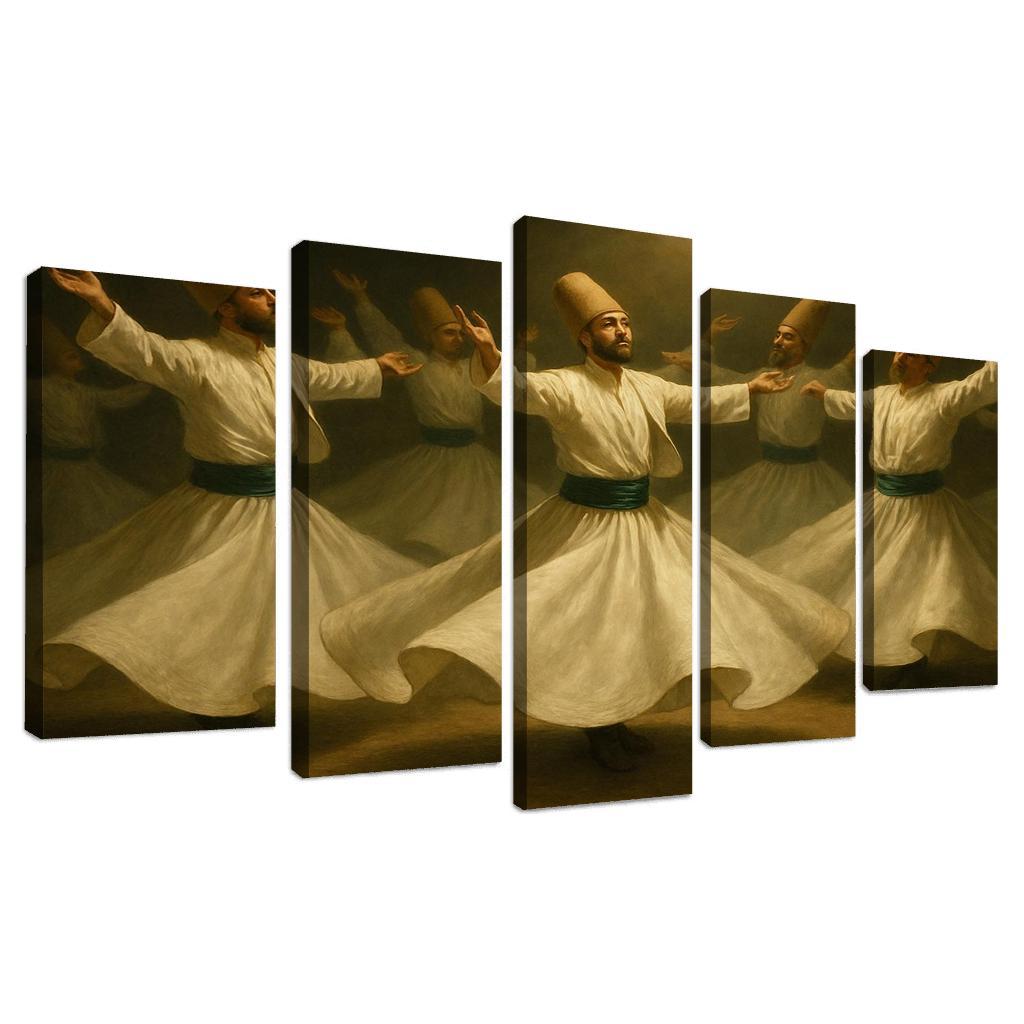 Whirling Echoes Of Sufi Devotion framed paintings