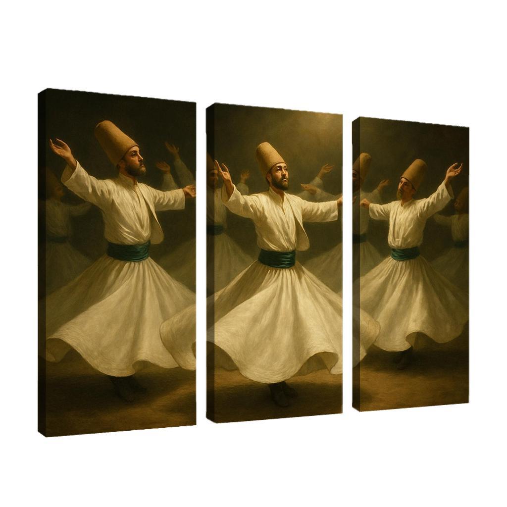 Whirling Echoes Of Sufi Devotion framed paintings