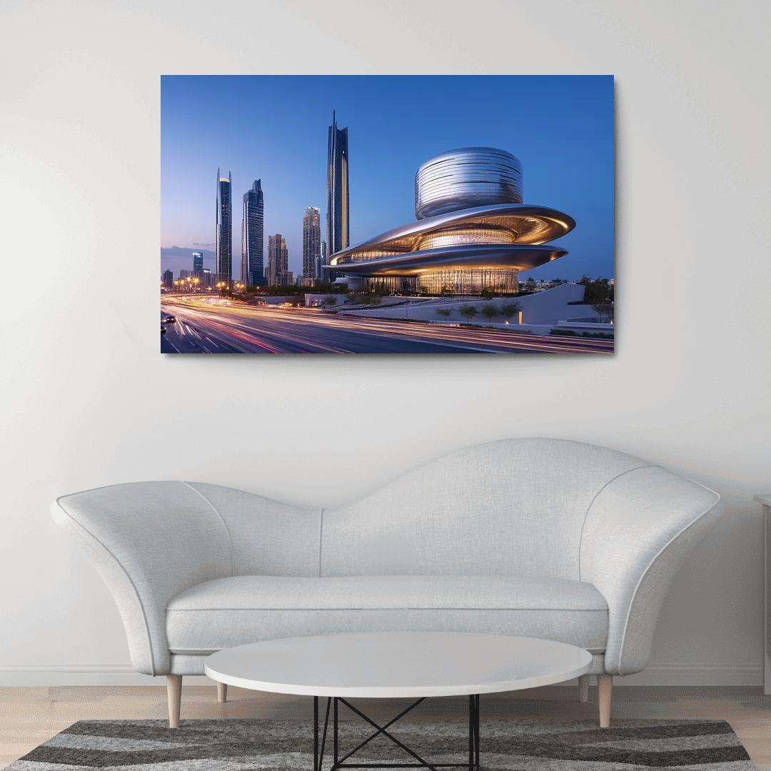Museum Of The Future Dubai Skyline View wall decor