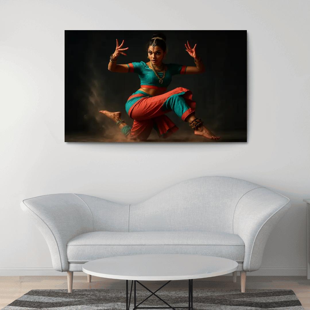 Urban Mudra Street Bharatanatyam Fusion custom paintings frame