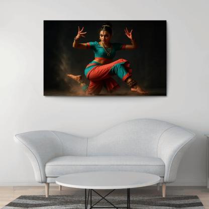 Urban Mudra Street Bharatanatyam Fusion custom paintings frame