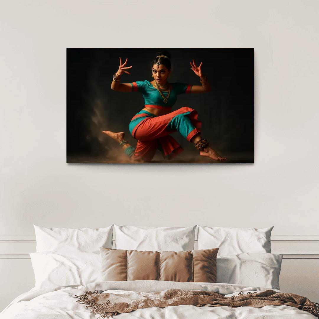 Urban Mudra Street Bharatanatyam Fusion custom paintings frame