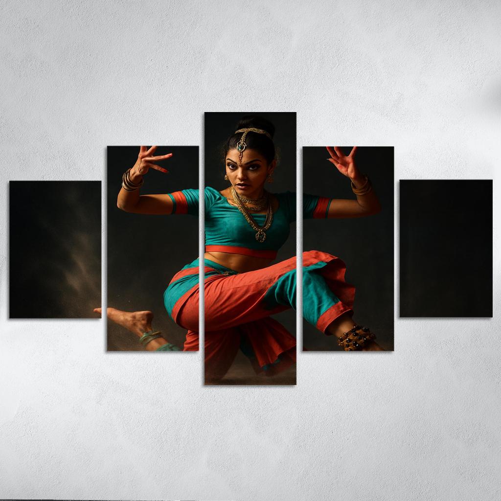 Urban Mudra Street Bharatanatyam Fusion custom paintings frame