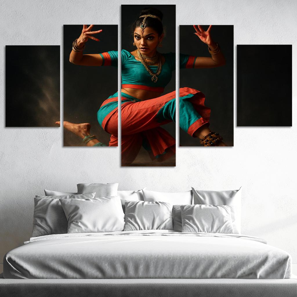 Urban Mudra Street Bharatanatyam Fusion custom paintings frame