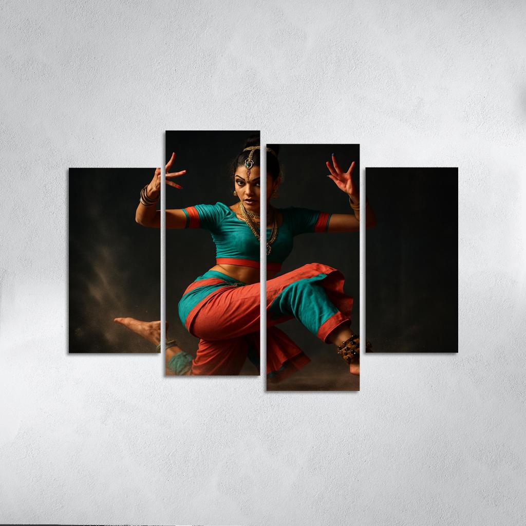 Urban Mudra Street Bharatanatyam Fusion custom paintings frame