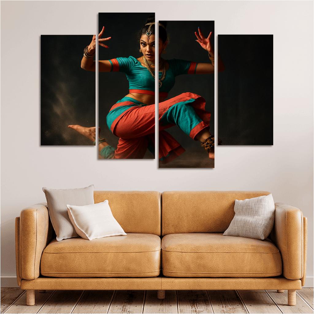 Urban Mudra Street Bharatanatyam Fusion custom paintings frame