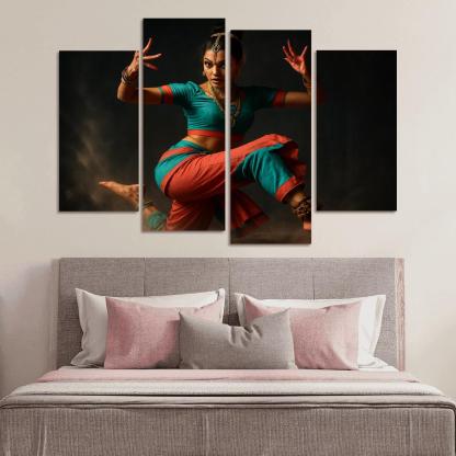 Urban Mudra Street Bharatanatyam Fusion custom paintings frame