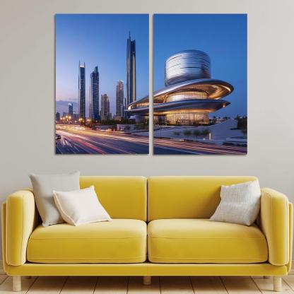Museum Of The Future Dubai Skyline View wall decor