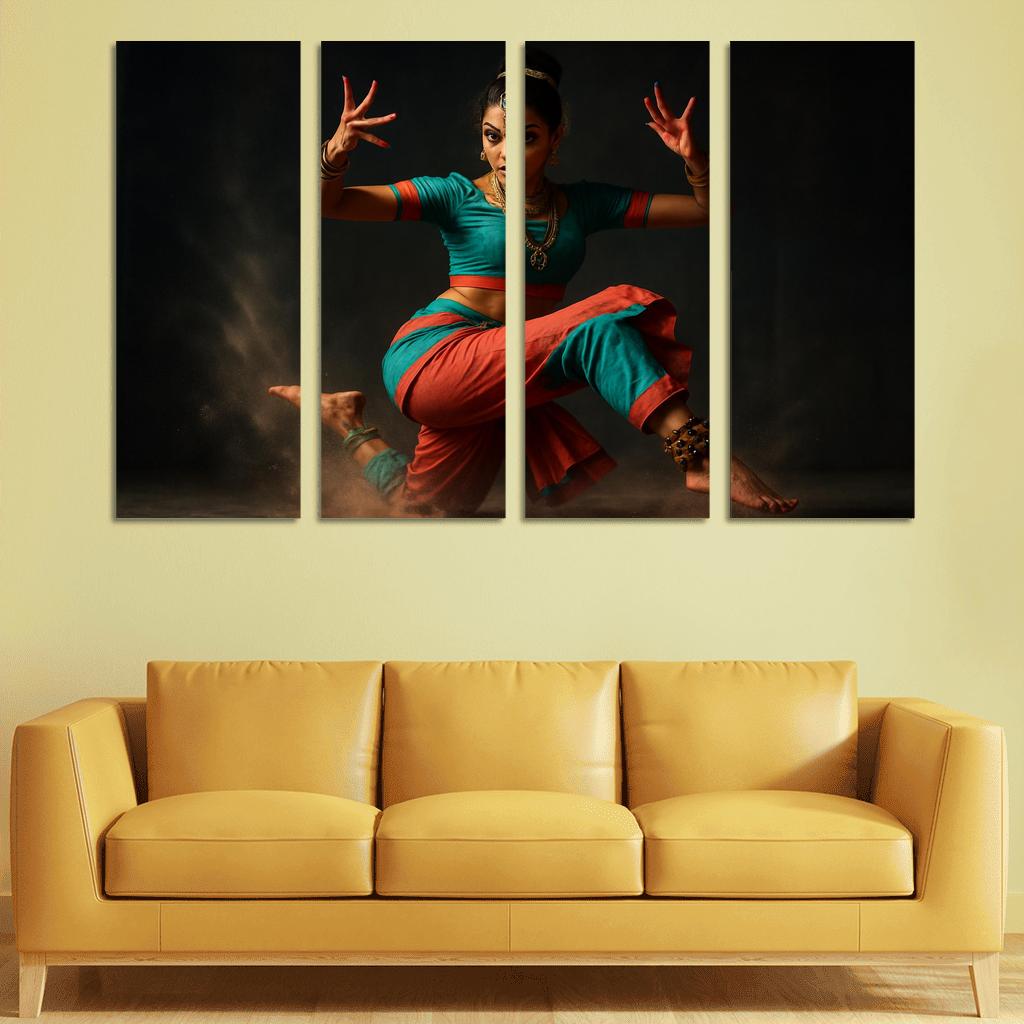 Urban Mudra Street Bharatanatyam Fusion custom paintings frame