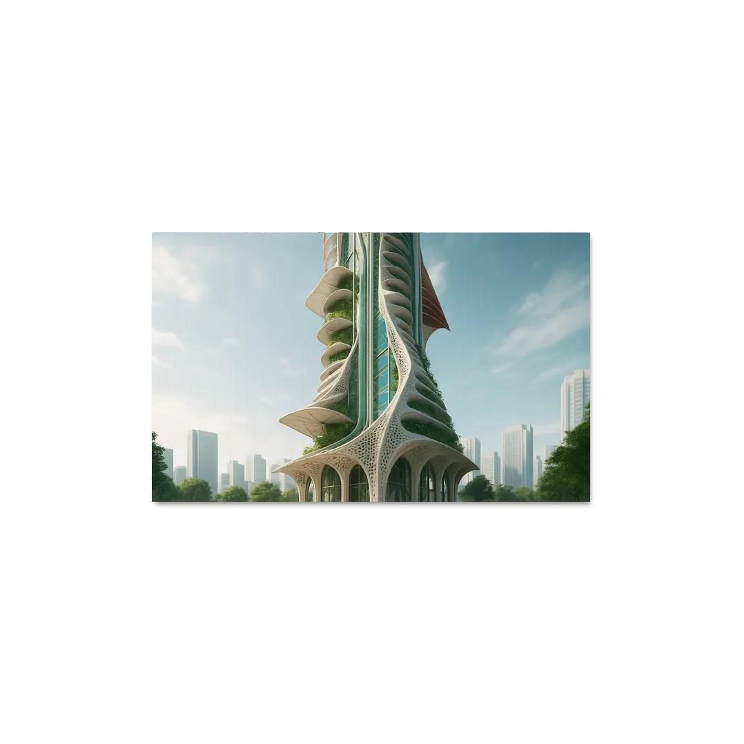 Breathing Facade Microclimate Tower abstract paintings frame