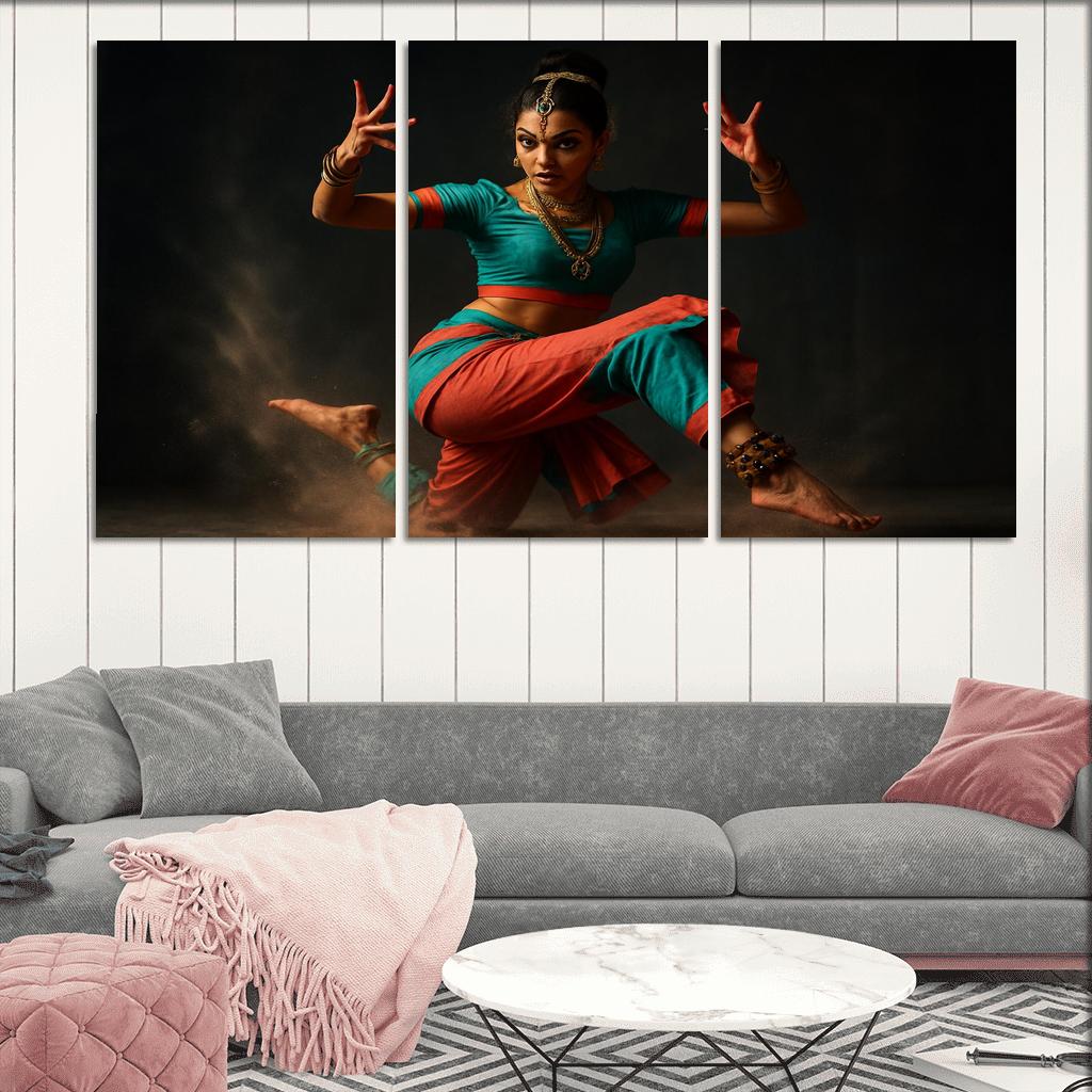Urban Mudra Street Bharatanatyam Fusion custom paintings frame