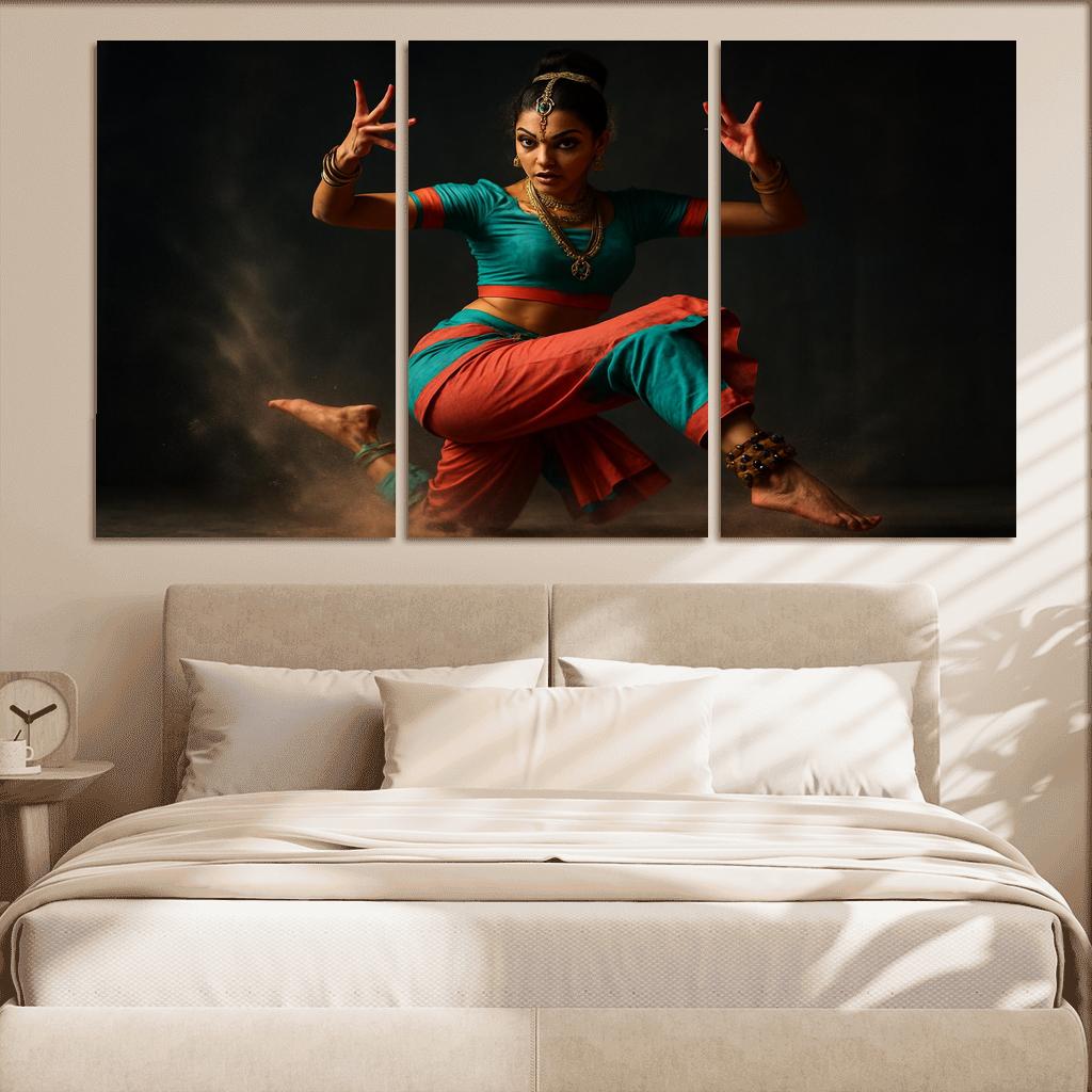 Urban Mudra Street Bharatanatyam Fusion custom paintings frame