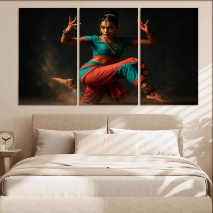 Urban Mudra Street Bharatanatyam Fusion custom paintings frame