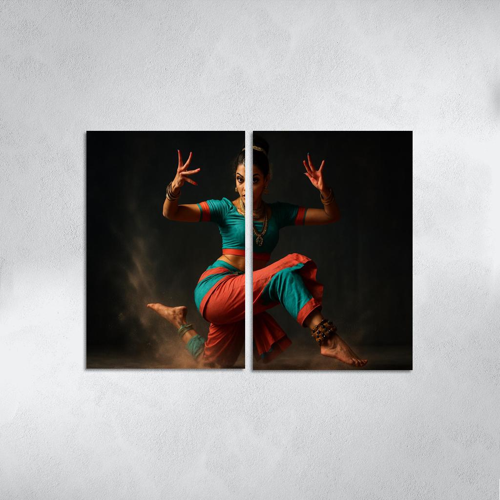 Urban Mudra Street Bharatanatyam Fusion custom paintings frame