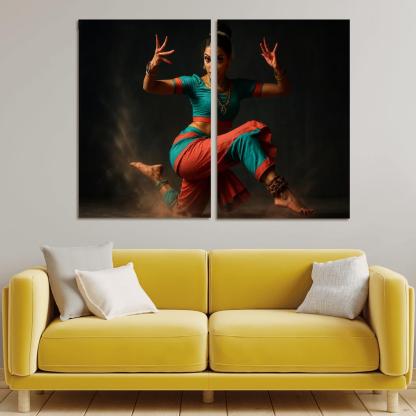 Urban Mudra Street Bharatanatyam Fusion custom paintings frame