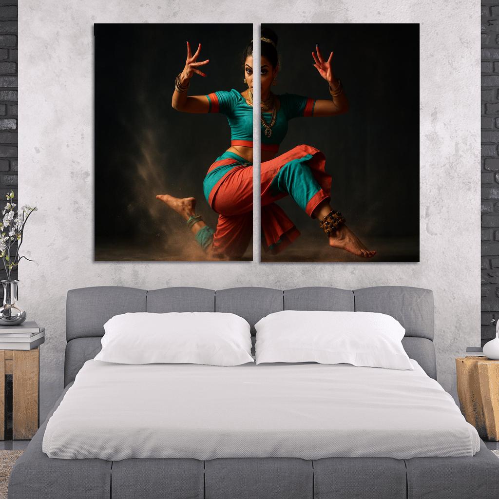 Urban Mudra Street Bharatanatyam Fusion custom paintings frame