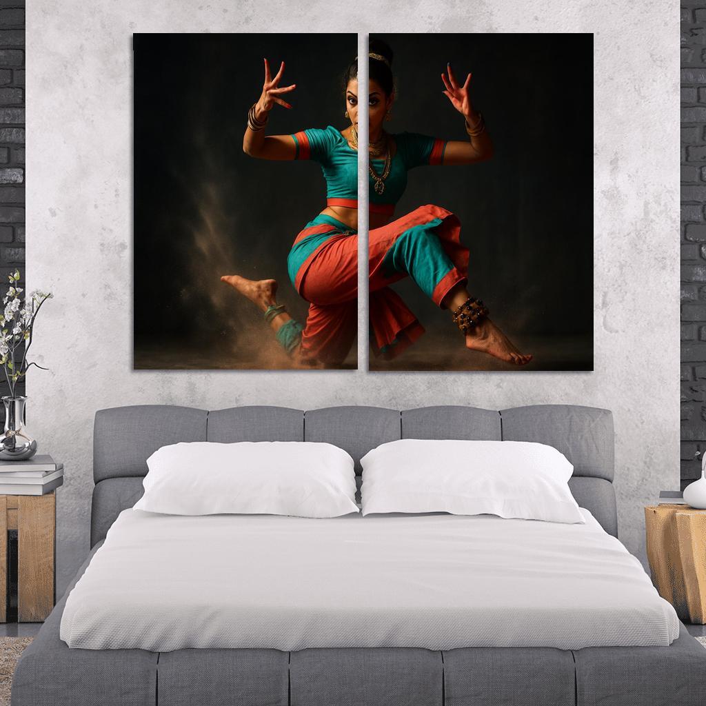 Urban Mudra Street Bharatanatyam Fusion custom paintings frame
