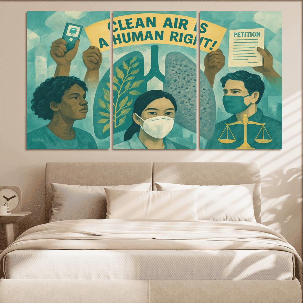 Borrowed Breath Clean Air Justice home decor