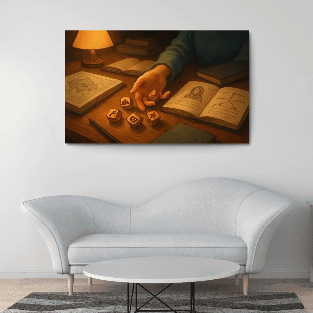 Story Dice Worldbuilding premium artwork frames