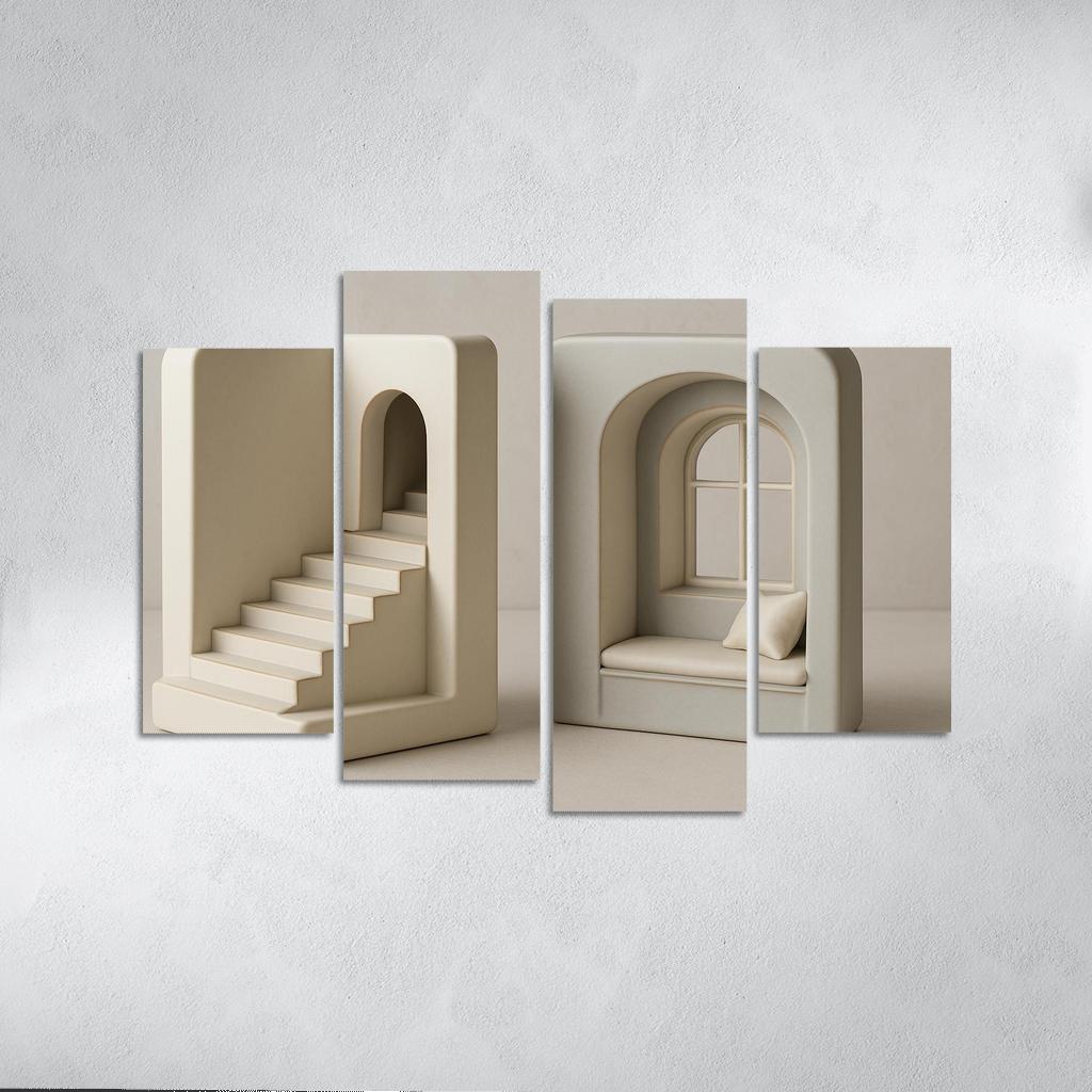 Sculpted Porcelain Storytelling Bookends premium artwork frames